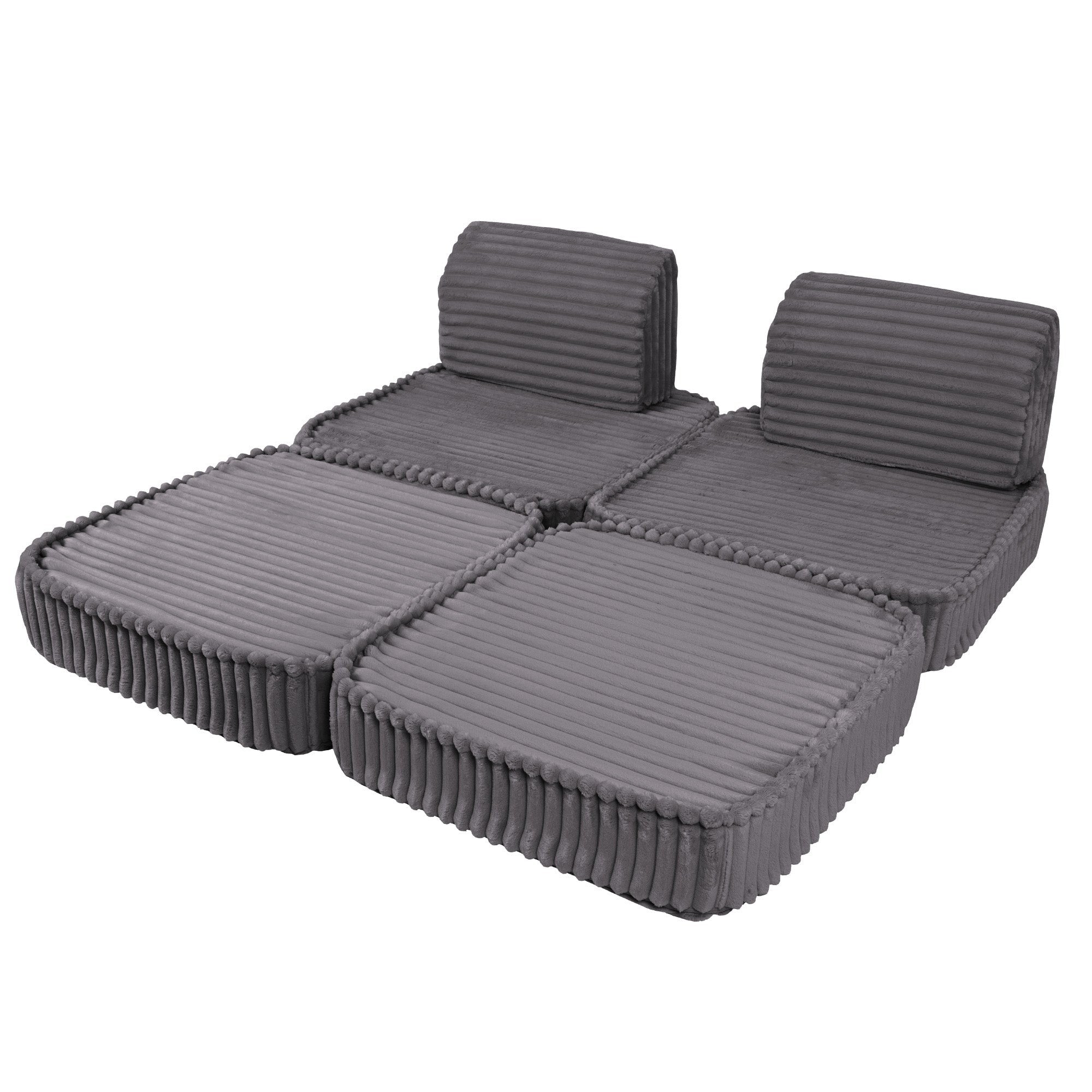 Small Modular Sofa for Kids - Churros Jurassic Grey