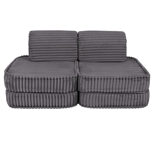 Small Modular Sofa for Kids - Churros Jurassic Grey