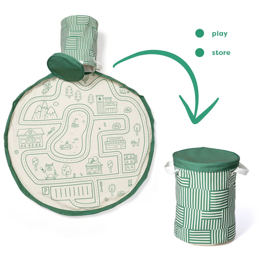 Soo “roadmap” | play&go® | 2-in-1 speelkleed & opbergmand