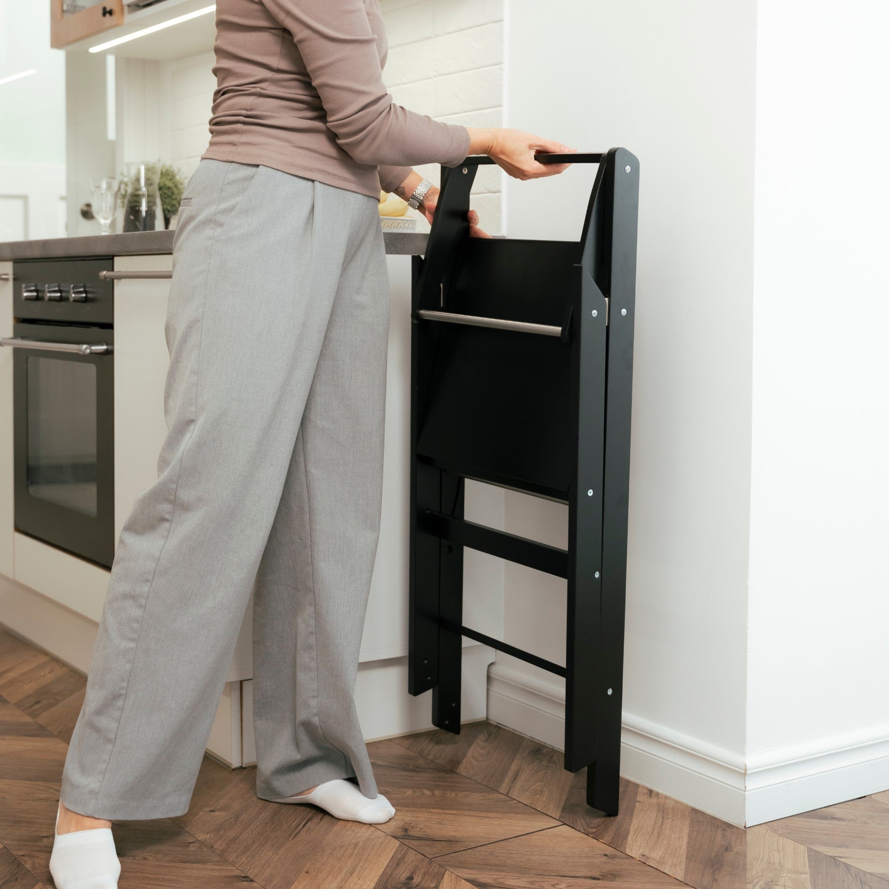 STEP'n'FOLD Foldable Helper Tower - Black