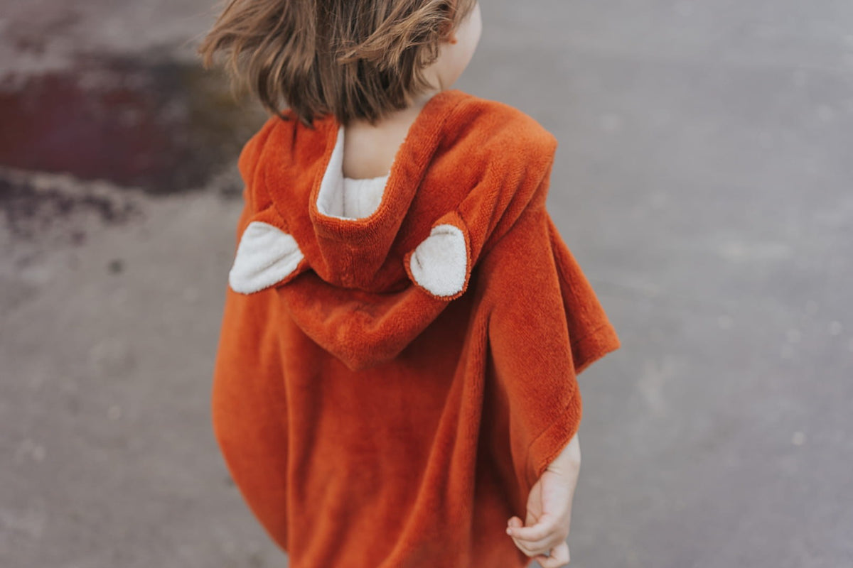 Surffoxy Kids Bath Poncho - Orange