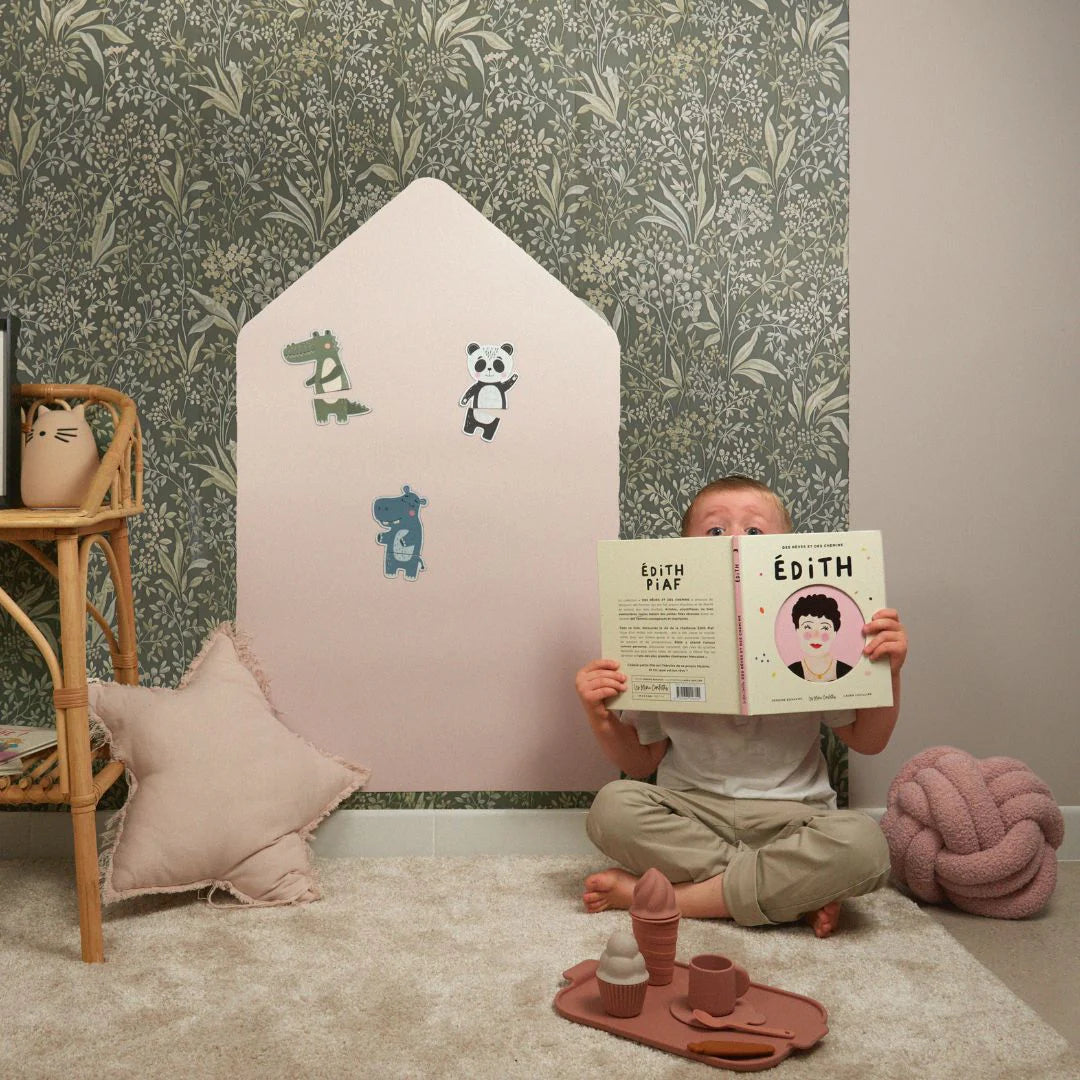 Ferflex | Magnetische muursticker huis | Pink Beige