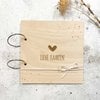 Houten bewaarbundel | Lieve kaarten | Hart | 20 x 20 cm