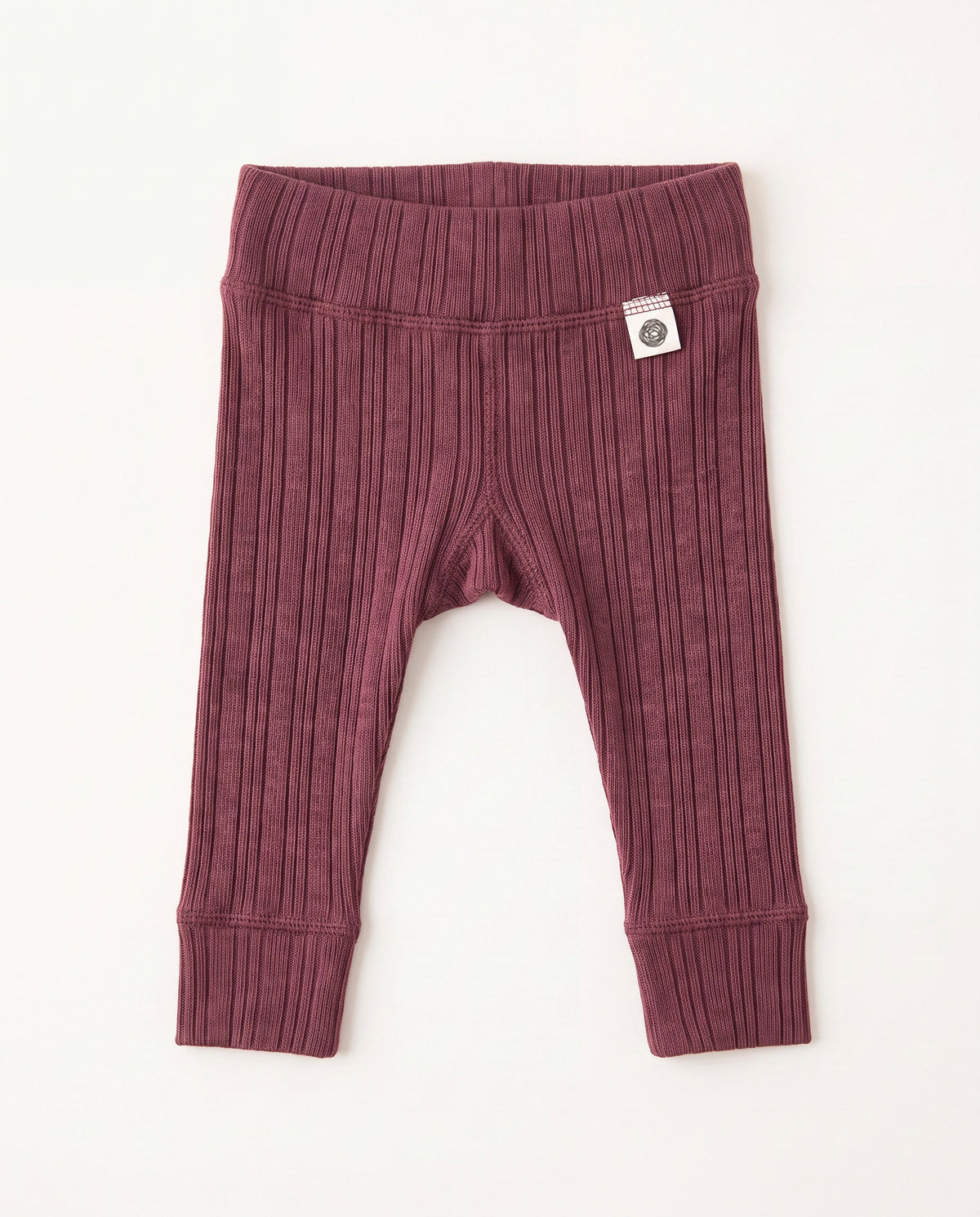 Wollen broekje rib - merinowol - Rose Brown