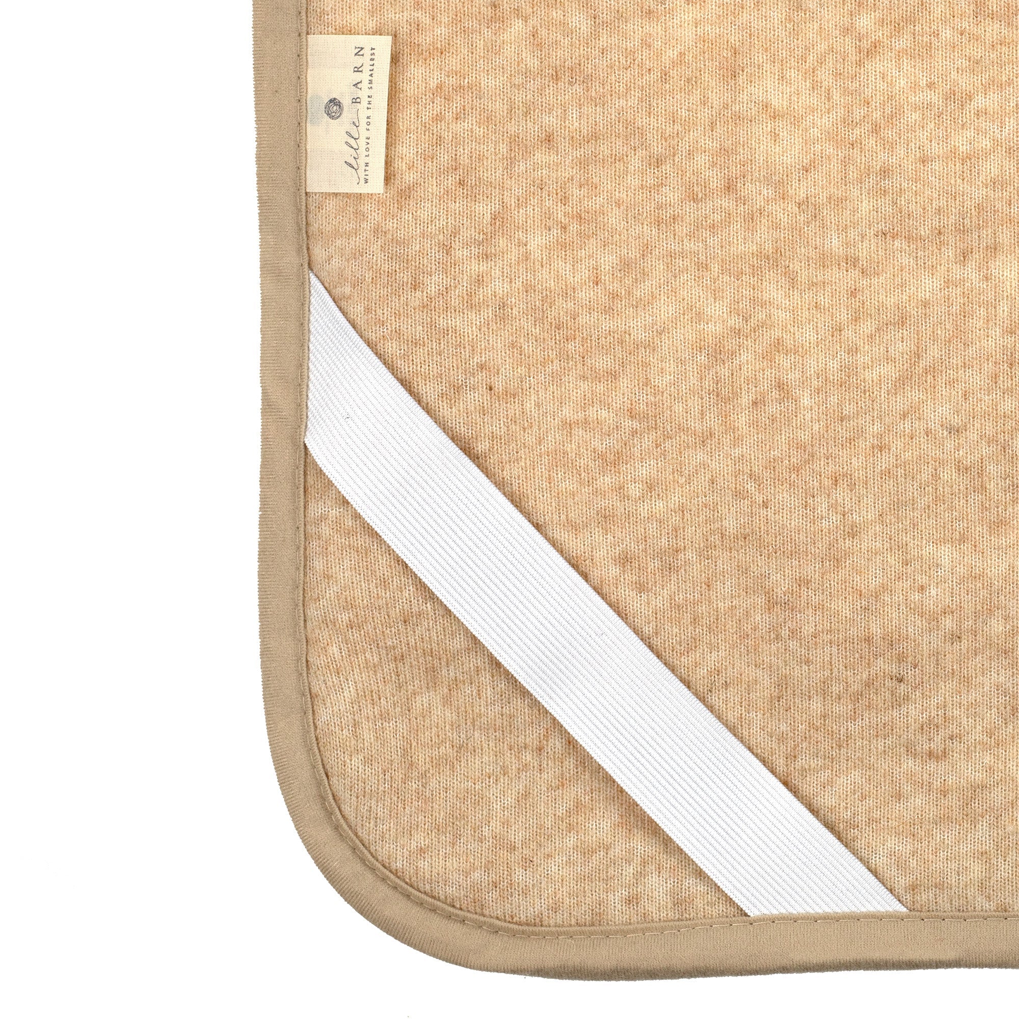 Wollen onderlegger | Onderdeken ledikant Beige | Merinowol | 60x120cm