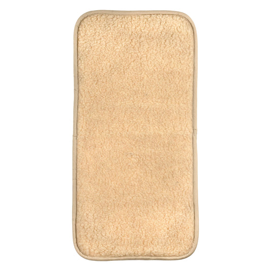 Wollen onderlegger | onderdeken wieg Beige | Merinowol | 40x80cm