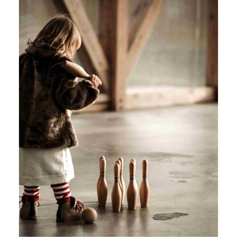 Wooden Bowling Pins - Natural