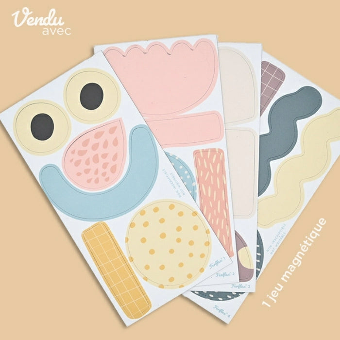 Ferflex | Magnetische muursticker boog | Pink Beige