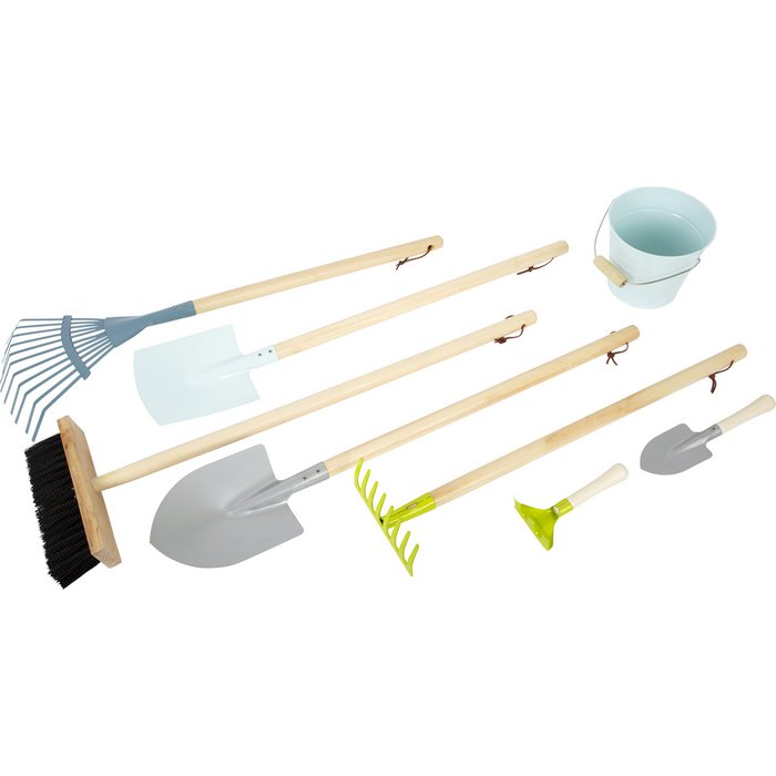 Grote tuingereedschapset | Tuinspeelgoed | Houten speelgoed