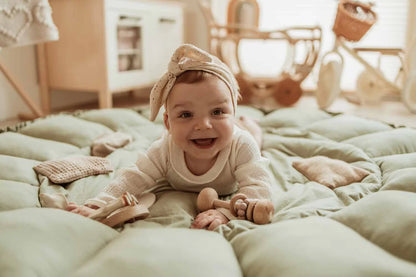 Play& Go | Bloom Meadow Green Organic Cotton Babymat