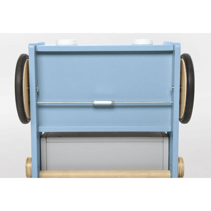 Pinolino Loopwagen blauw | Hout, kiepbak & verstelbare rem