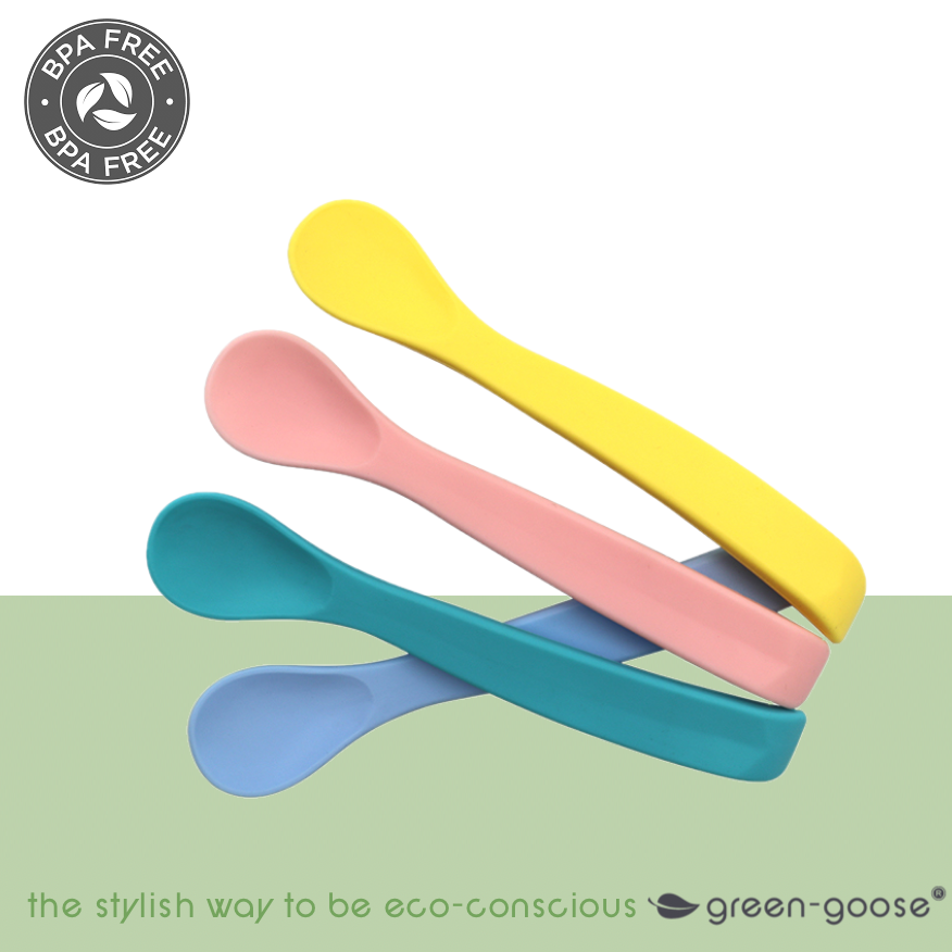 Green-Goose | Babylepel Set Gebogen - 4 Stuks