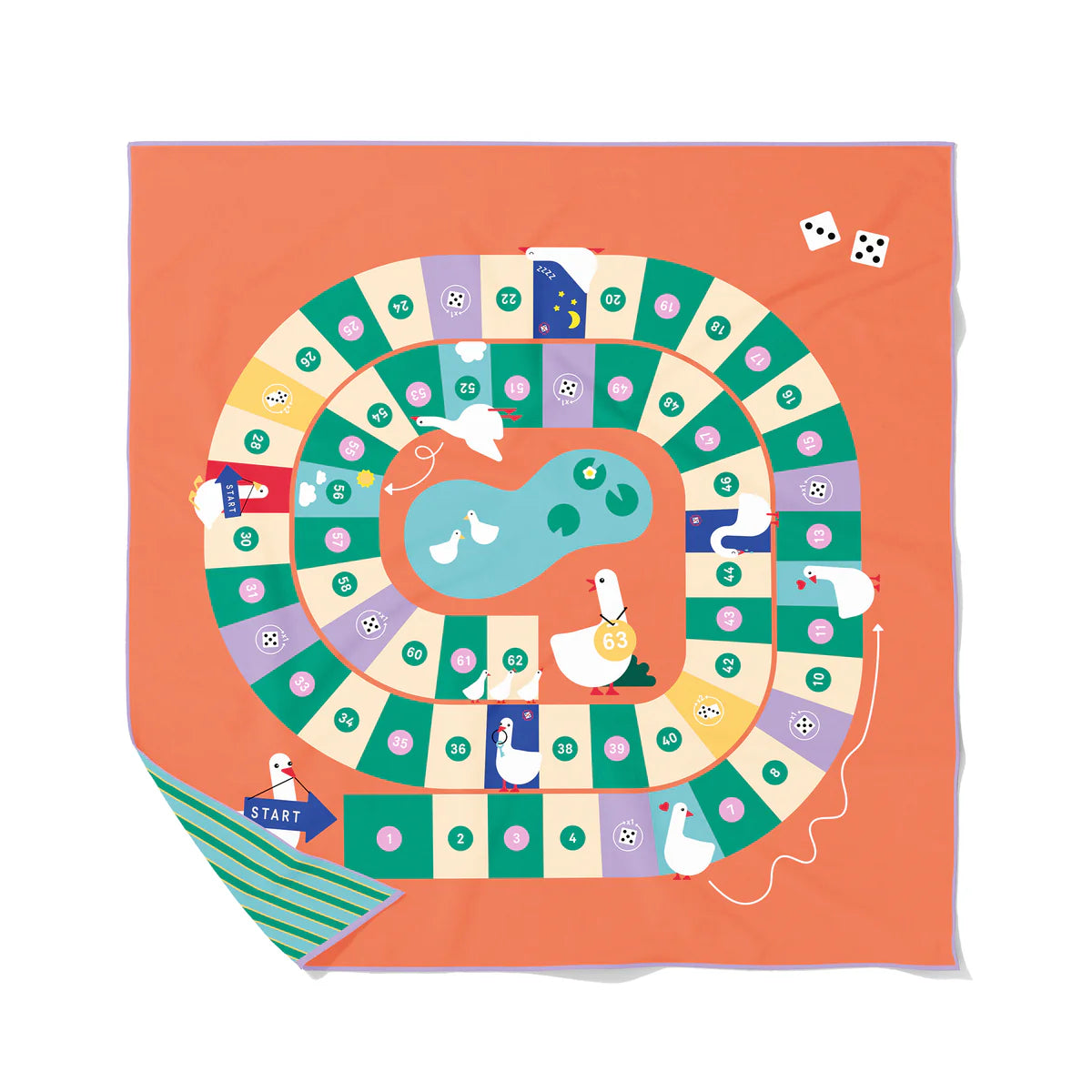 PlayTowel XL 180 x 180 cm | Ganzenbord | Quut
