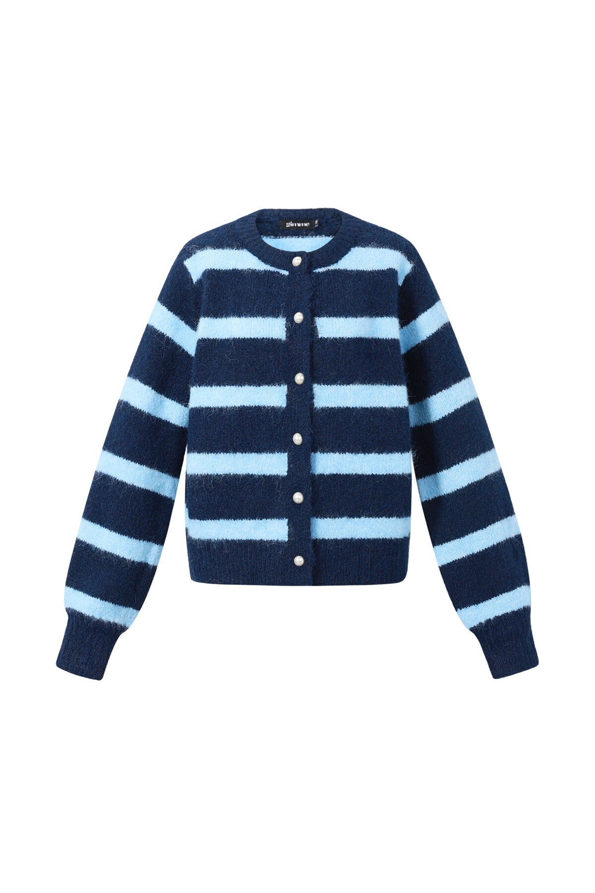 Gebreide Polyestervezel Vrouwen Cardigan Casual Strepen