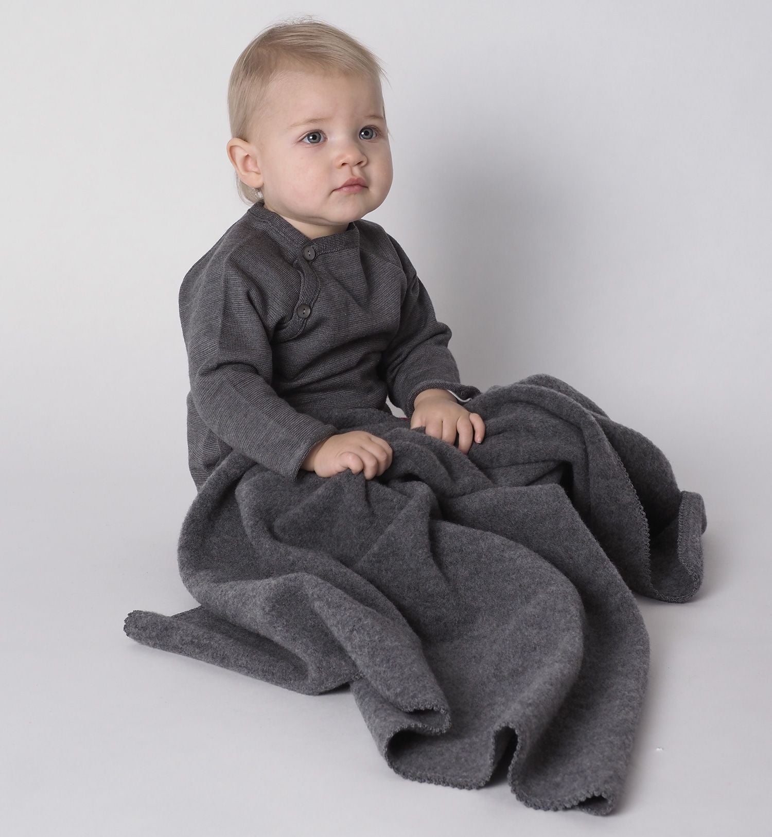 Wikkeldeken 70x95 | Grijs | Reiff