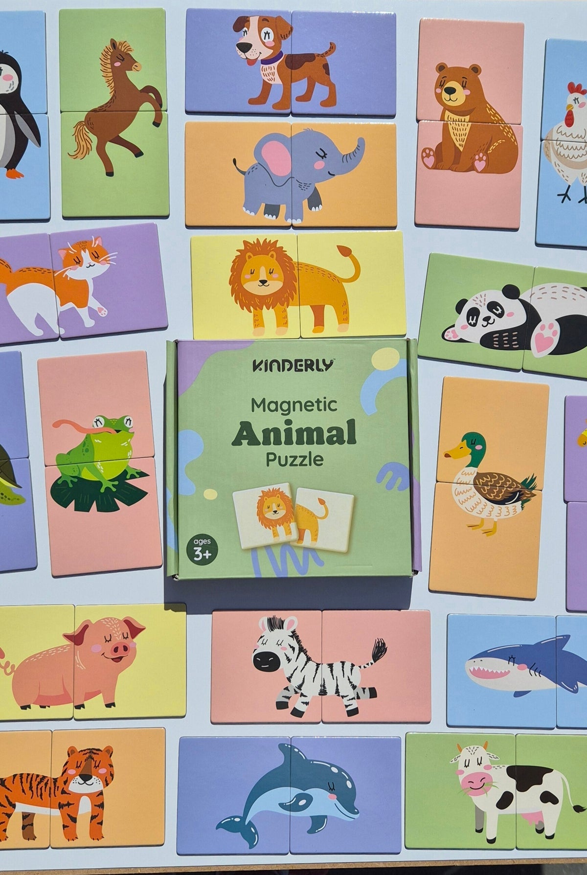 Magnetische dierenpuzzels (40 delig)