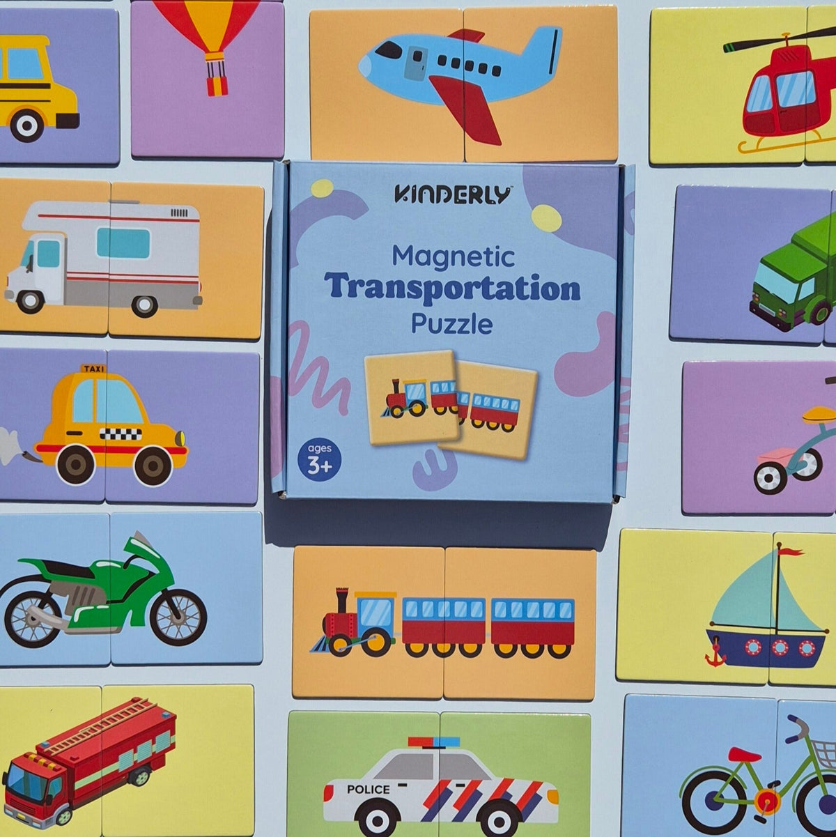 Magnetische Vervoerpuzzel (40-delig)