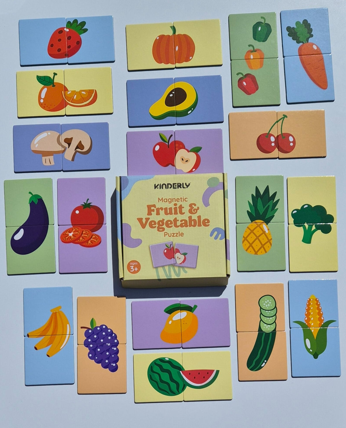 MAGNETISCHE GROENTEN EN FRUITPUZZEL (40-DELIG)