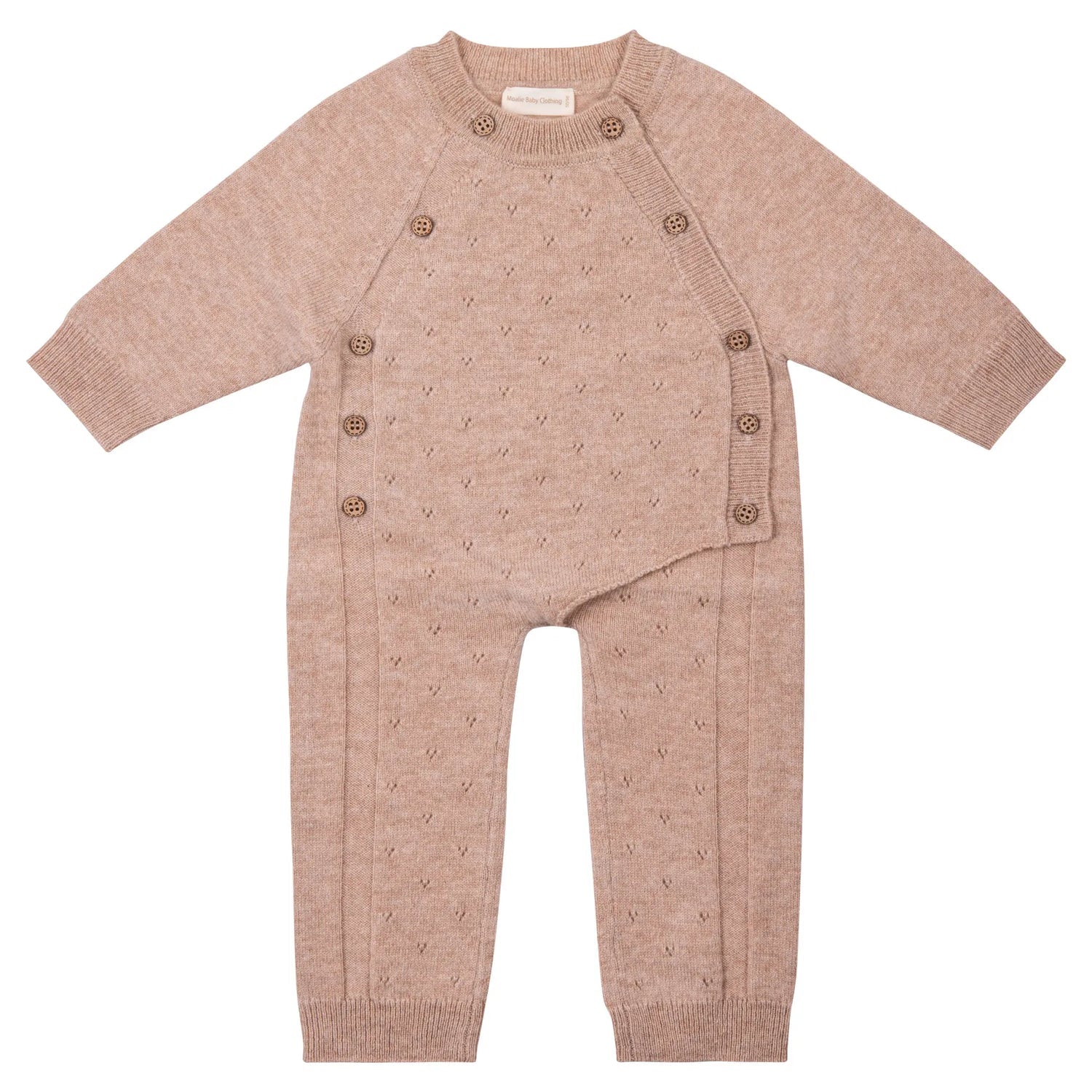 Pointelle Jumpsuit Sienna | 90% Merino 10% Cashmere | Moalie