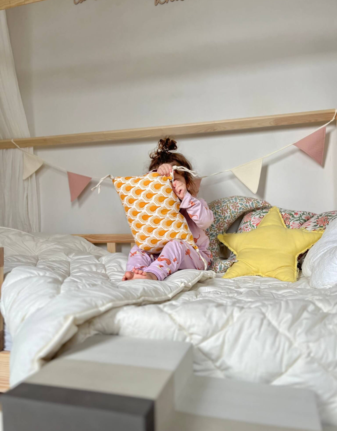 Merino wollen ledikant matrastopper met elastieken | Schaapmaatje | 60x120