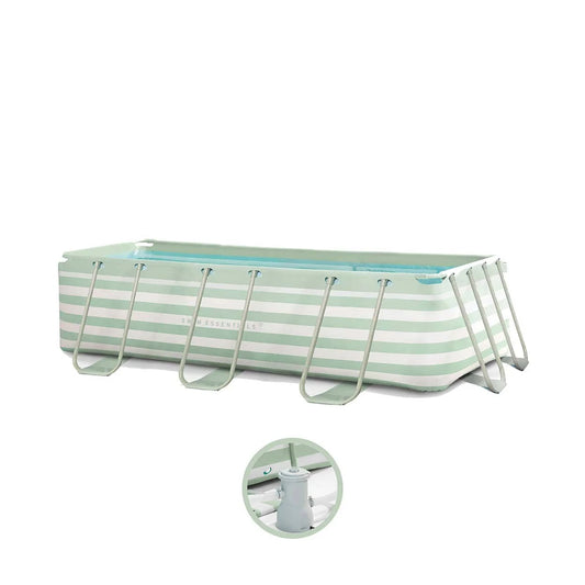 Essence | Groen/Wit Opzet Zwembad 260x160x65 cm incl. Accessoires | Swim Essentials