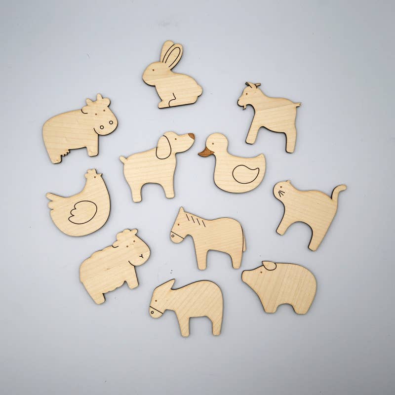 Ferflex | Magnetisch houten spel | Boerderijdieren