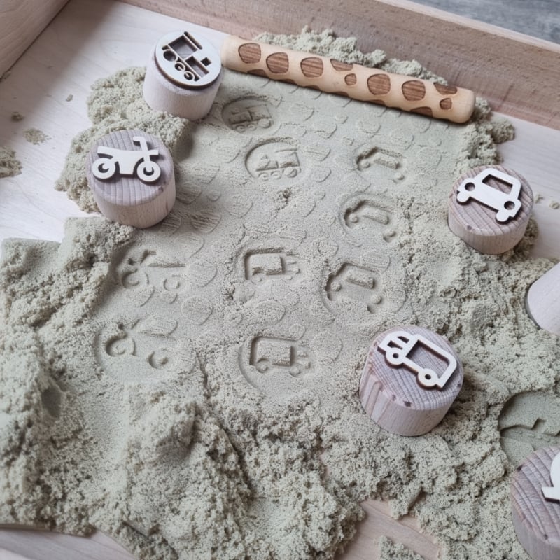 KIDDI | Houten stempels | Voortuigen