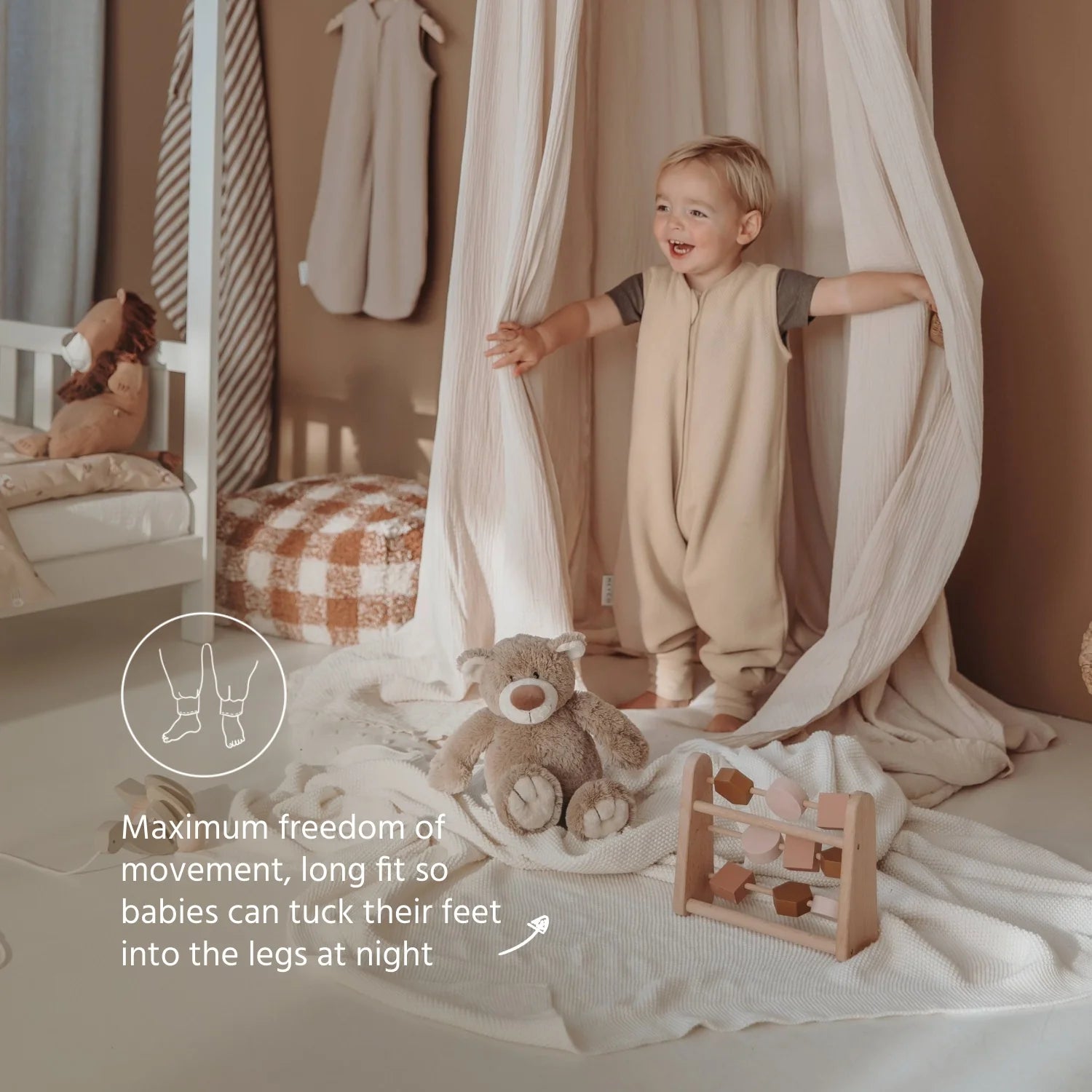 Meyco Baby Classic Ongevoerde Slaapzak Jumper | Studio Collectie