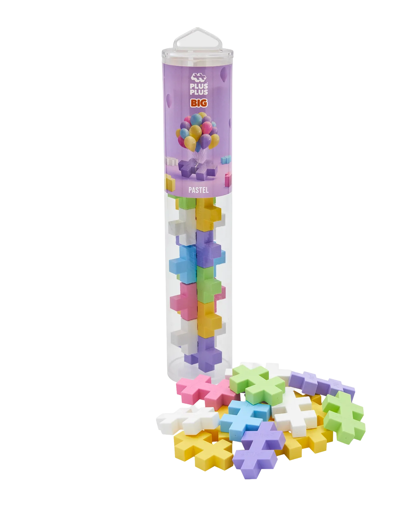 Plus-Plus | Tube Pastel BIG | 15 stuks