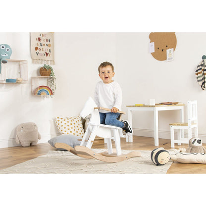 Houten Hobbelpaard | Beukenhout & Veiligheidsring vanaf 9 maanden | Pinolino