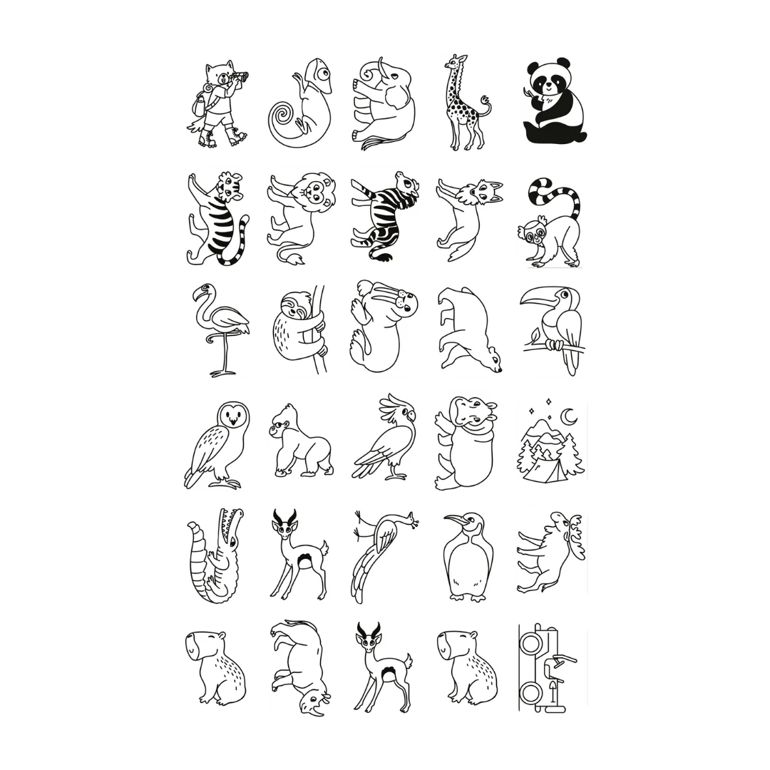 Refill KIDYDRAW-MINI | Extra kaarten met het thema “Once upon a time and Animals