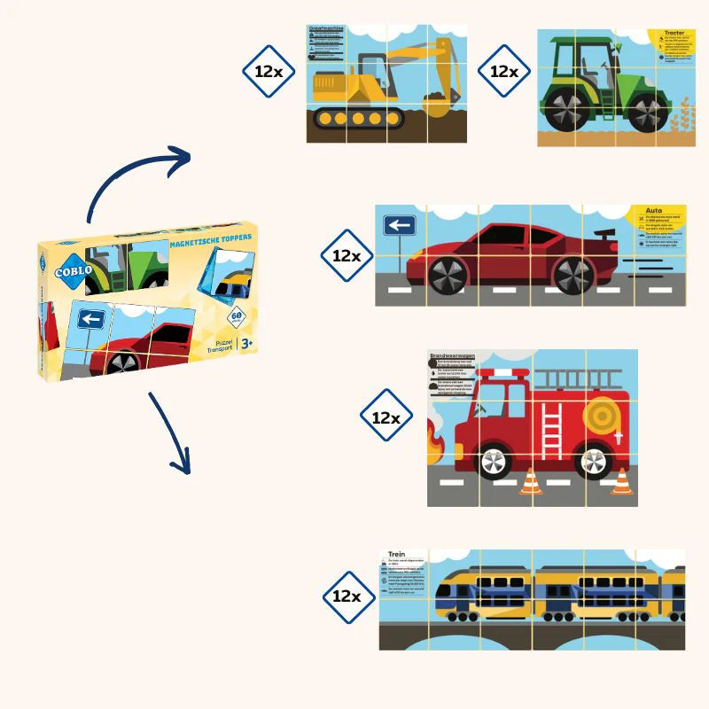 Coblo | Toppers transport | 60 stuks