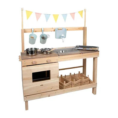 Modderkeuken en kruidenierswinkel | Buiten- en bewegingsspeelgoed | Hout
