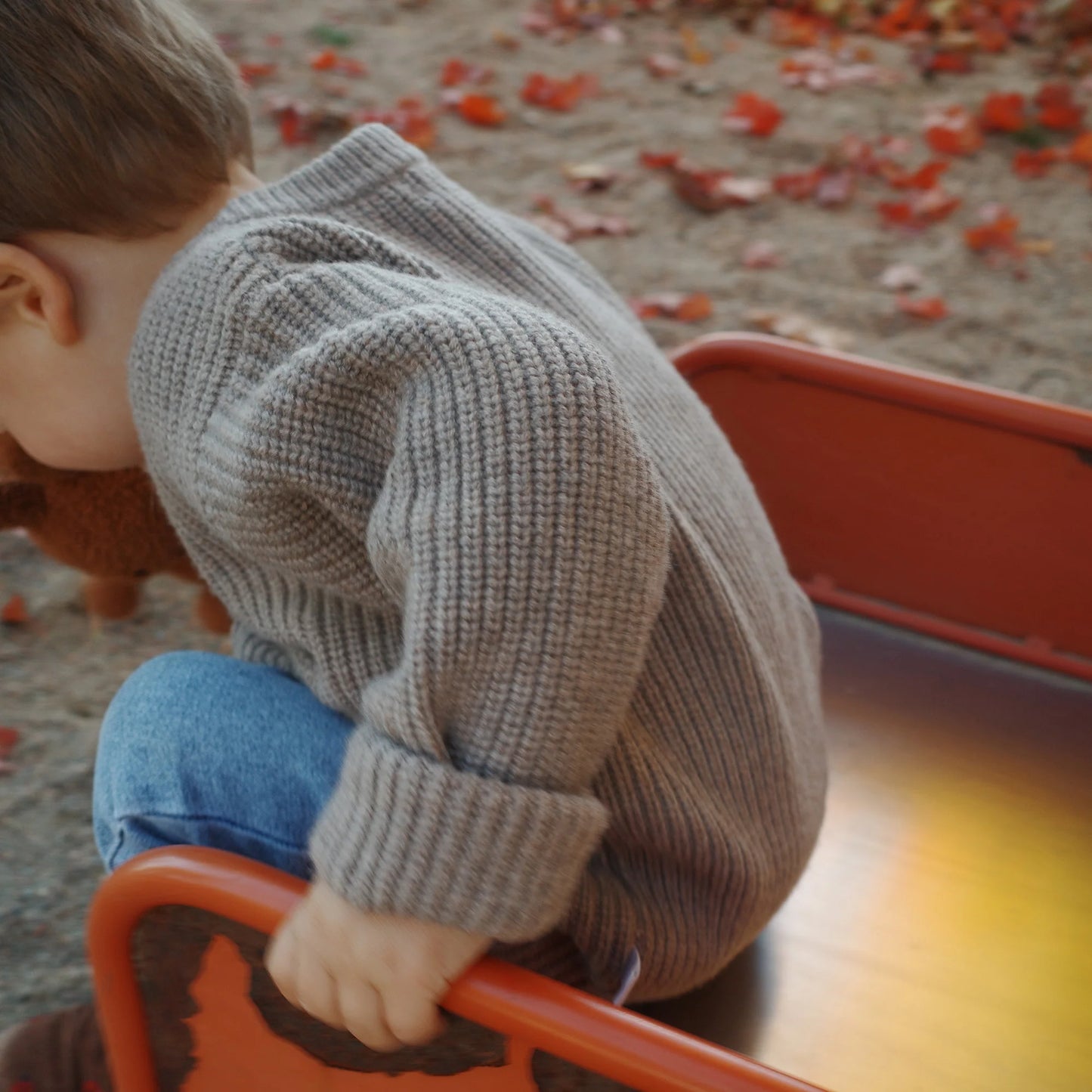 Gebreid Wollen Baby Vestje | 100% Merinowol | Cobble