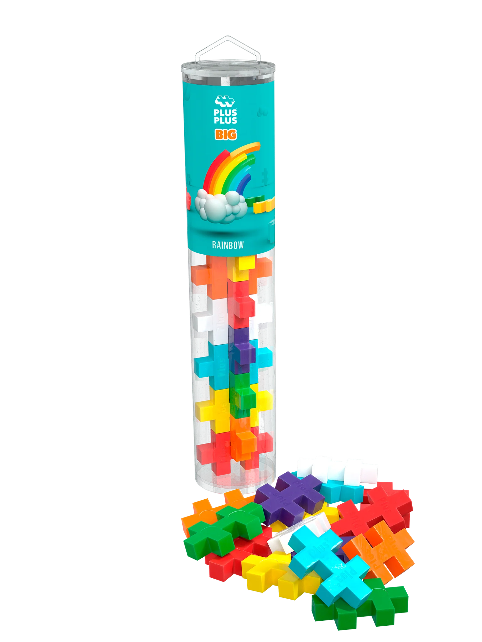 Plus-Plus | Tube Regenbood BIG | 15 stuks