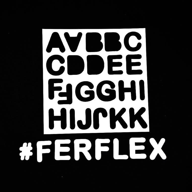 Ferflex® Witte magnetische letters | set van 125 magneten