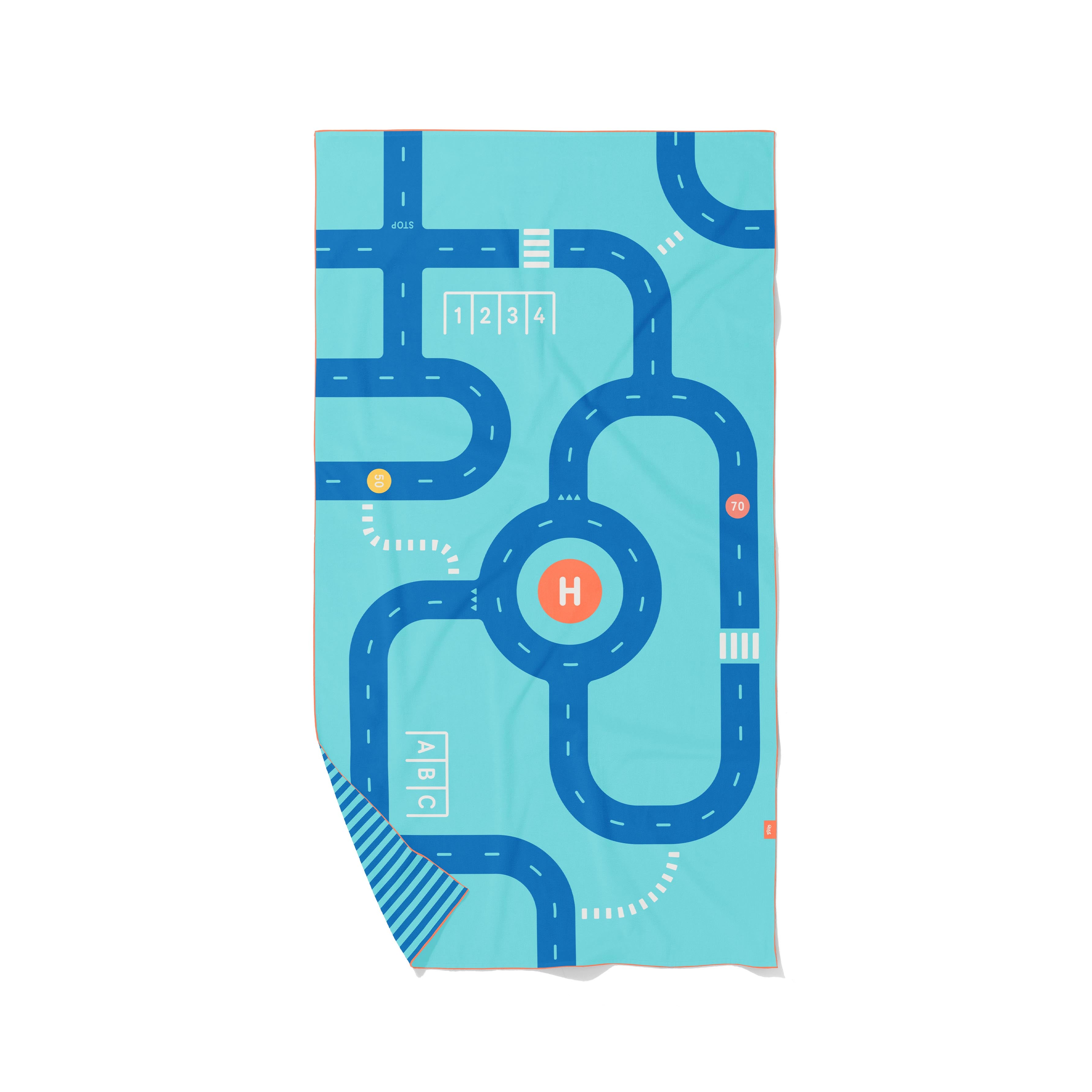 PlayTowel L 180 x 100cm | Road | Quut