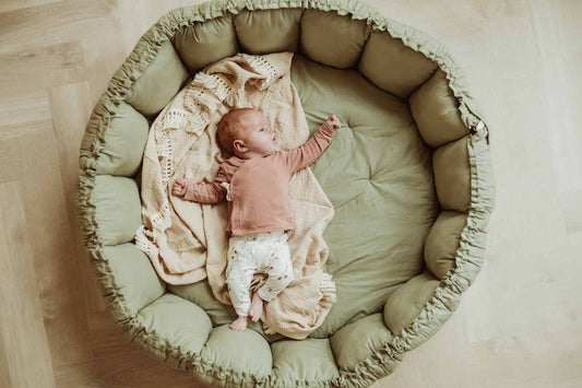 Play& Go | Bloom Meadow Green Organic Cotton Babymat