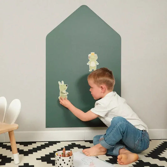 Ferflex | Magnetische muursticker huis | Emerald Green