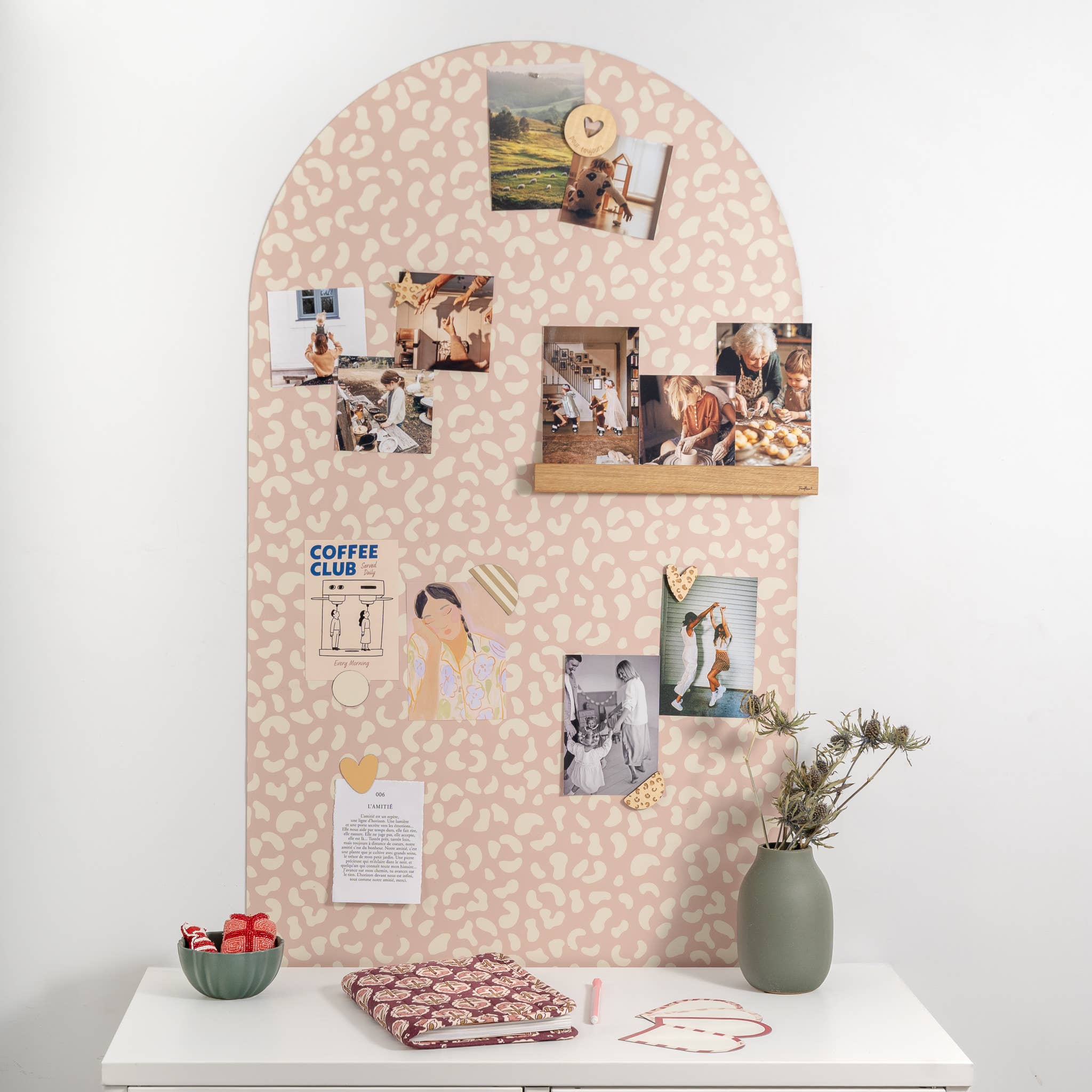 Ferflex®Magnetisch Boogbord met Luipaardmotief | Roze