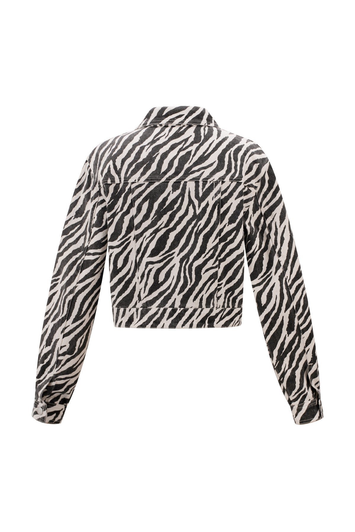 Cotton Denim Vrouwen Jas Street Elegant Specialty Dierenprint