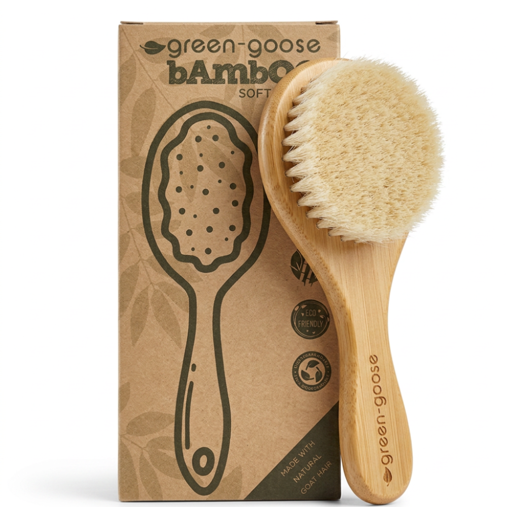Green-Goose | Baby Bamboe Haarborstel