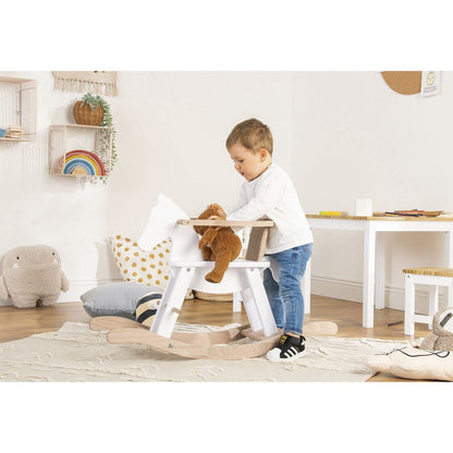 Houten Hobbelpaard | Beukenhout & Veiligheidsring vanaf 9 maanden | Pinolino