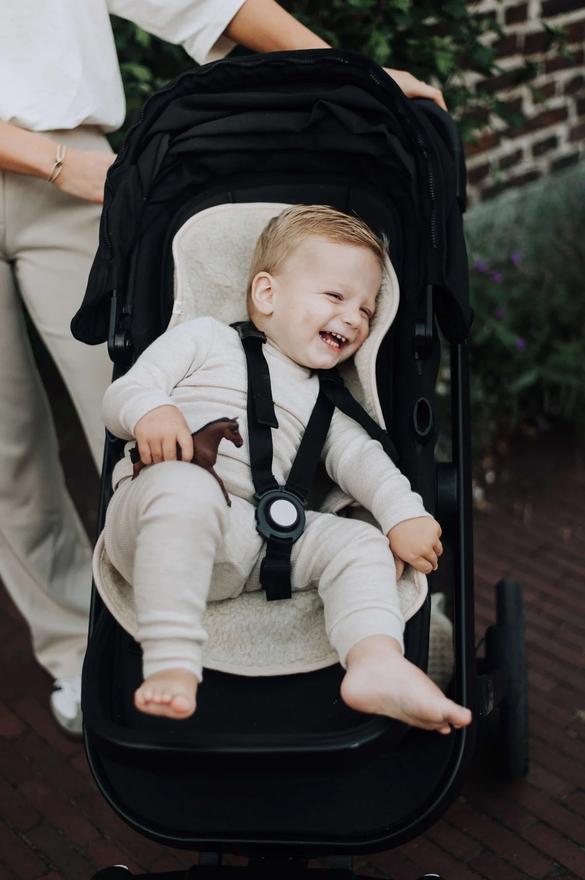 Onderlegger voor buggy of Maxicosi Naturel | Merinowol | KICO Label