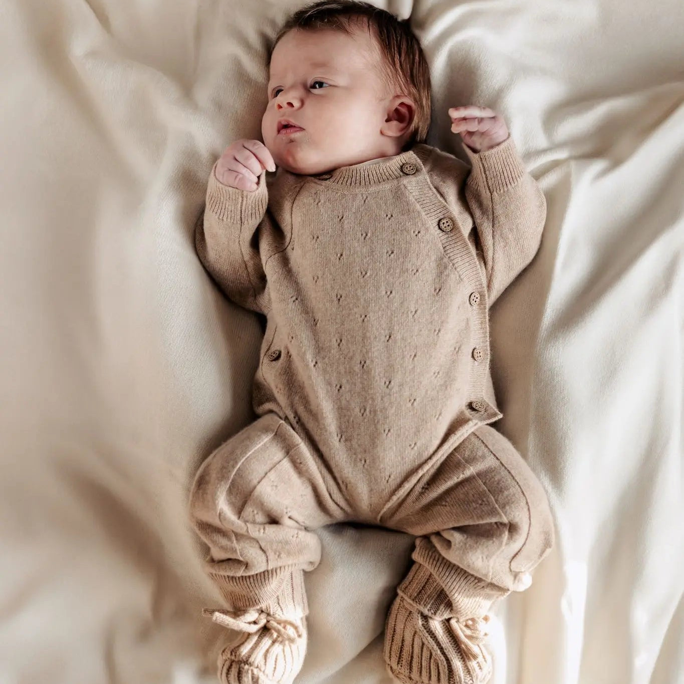 Pointelle Jumpsuit Sienna | 90% Merino 10% Cashmere | Moalie