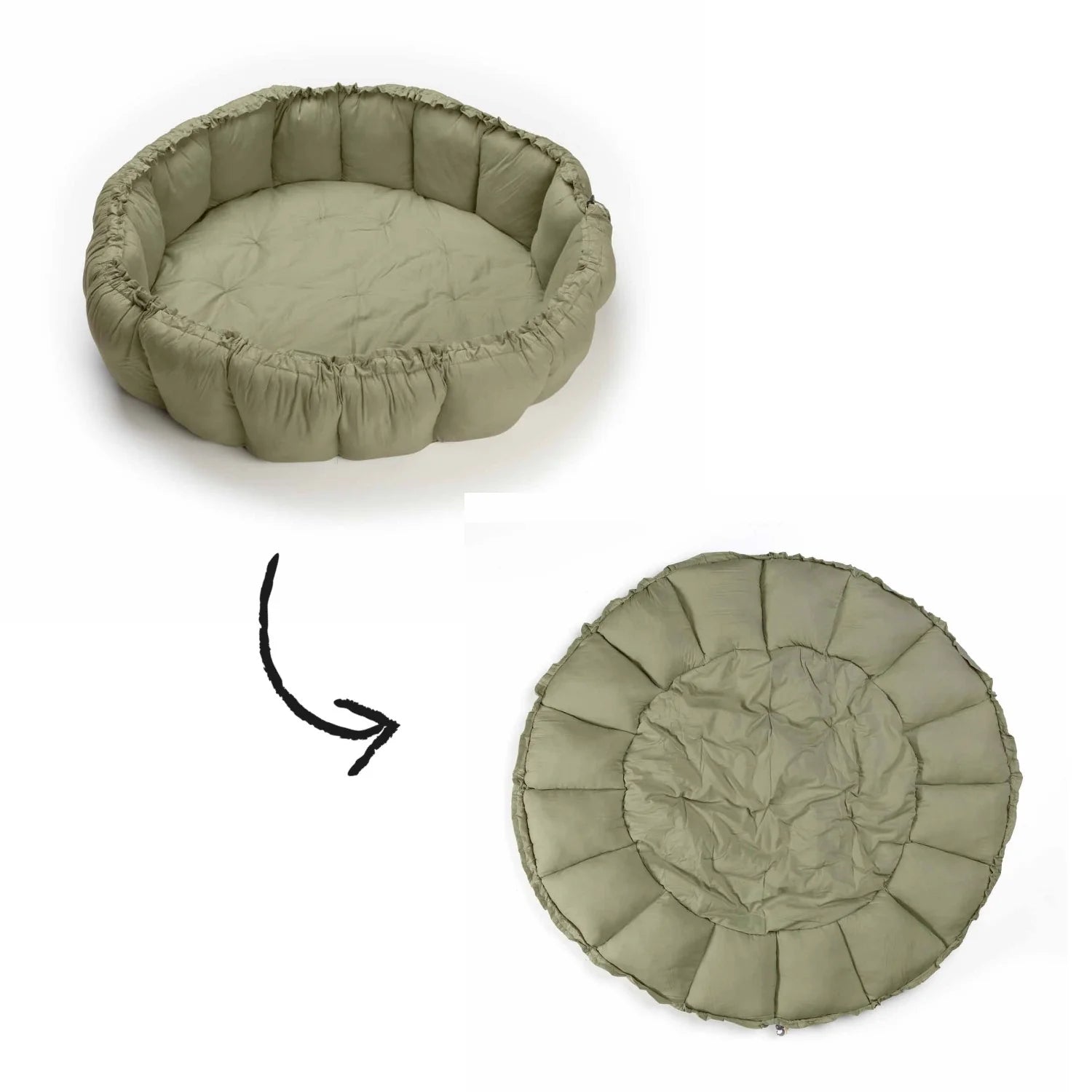 Play& Go | Bloom Meadow Green Organic Cotton Babymat