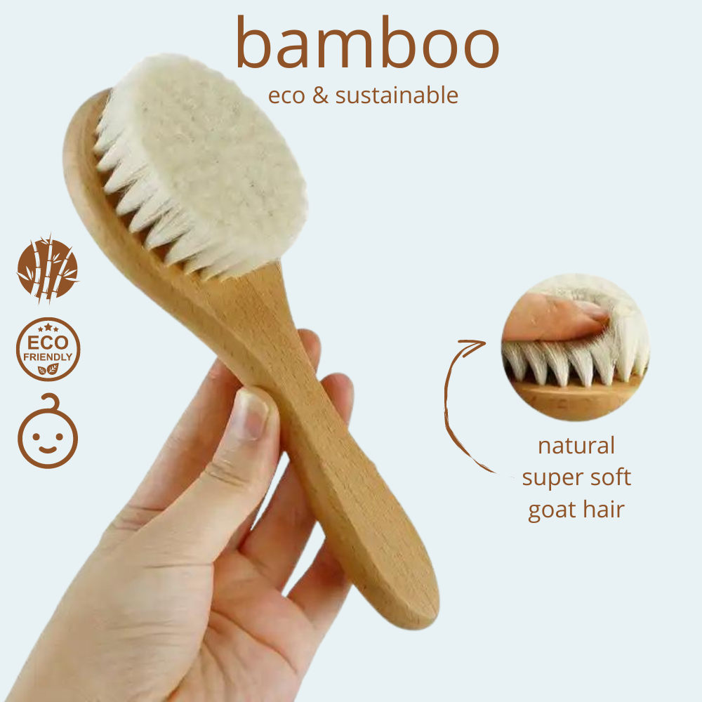 Green-Goose | Baby Bamboe Haarborstel