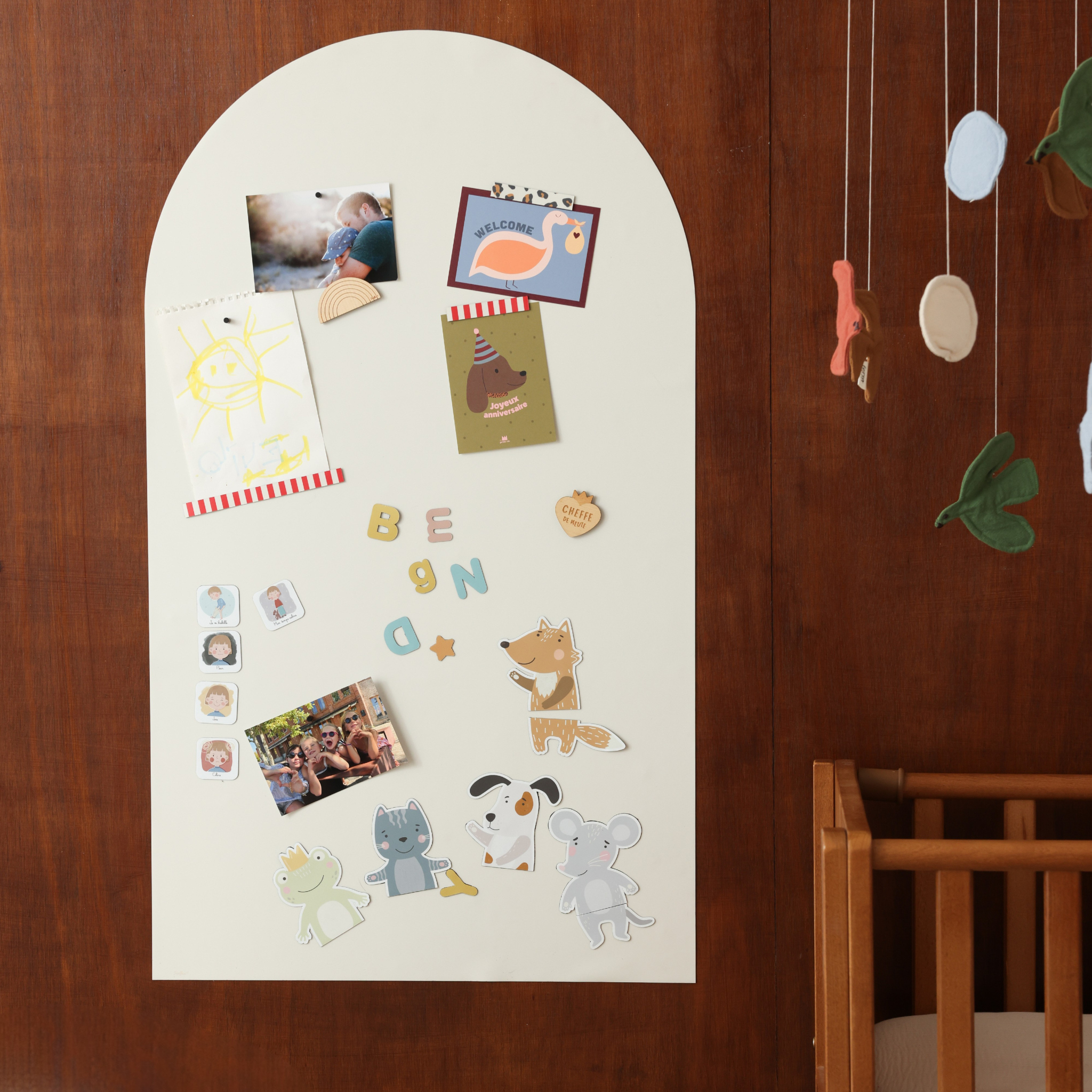 Ferflex - Magnetisch bord Arche Linnenbeige – 1 m x 58 cm