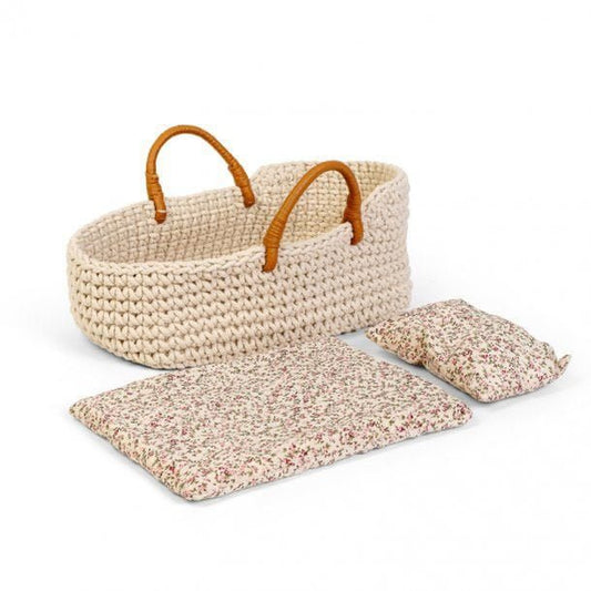 Gebreide poppenreiswieg 35cm | ByAstrup