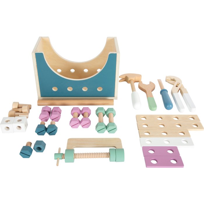 Gereedschapskist 2 in 1 “Noords” | Werkplaats | Houten speelgoed